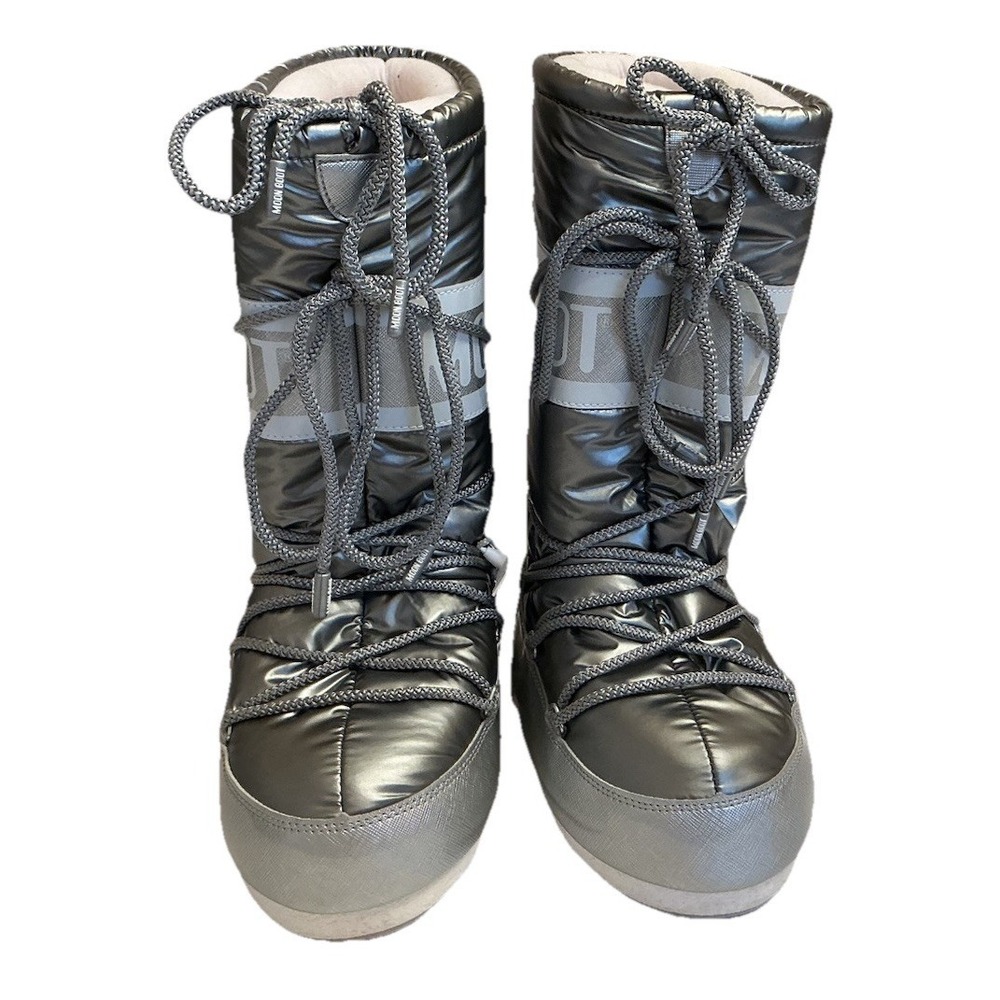 Moon Boot The‎ Original Tecnica US Size 3, 5/6 EU 35/38 Silver Winter Boots
